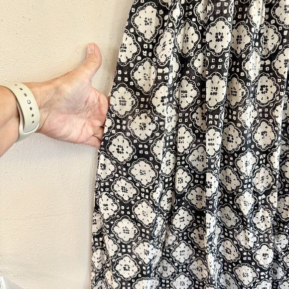 VINCE Dress Womens 6 Floral Print Knee Length Sundress Sleeveless Black - Picture 15 of 16